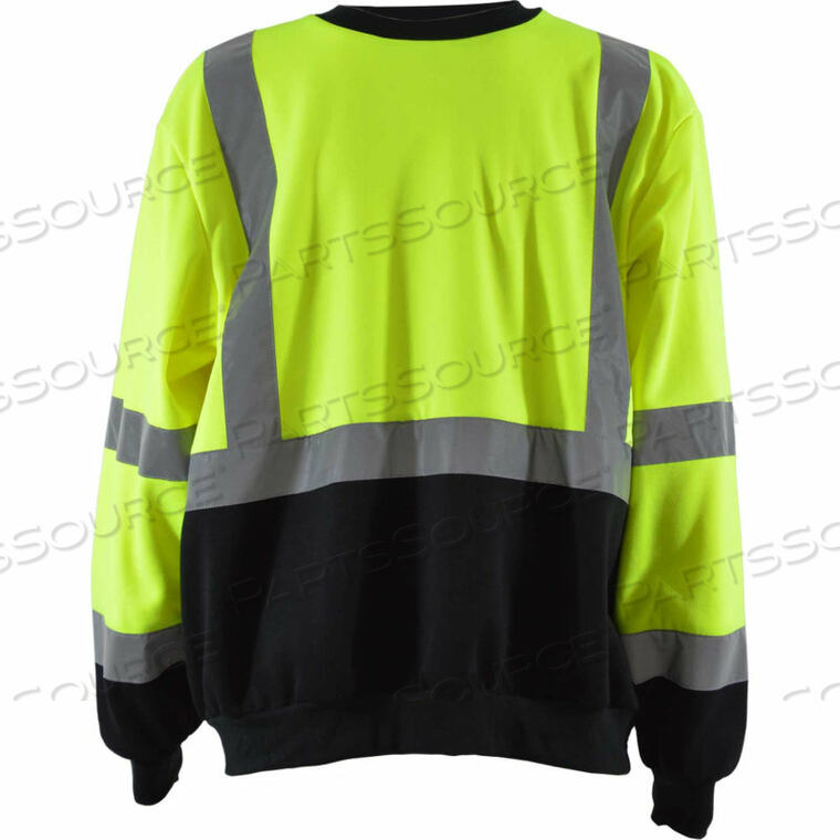 OEM#: LBCSW-C3-LHIVIS ТОЛСТОВКА С КРУГЛЫМ ВЫРЕЗОМ, ANSI КЛАСС 3, ФЛИС, ЛАЙМ/ЧЕРНЫЙ, L от Petra Roc Inc