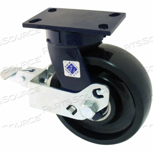 8 X 3 PHENOLIC WHEEL SWIVEL CASTER WITH CAM WHEEL BRAKE