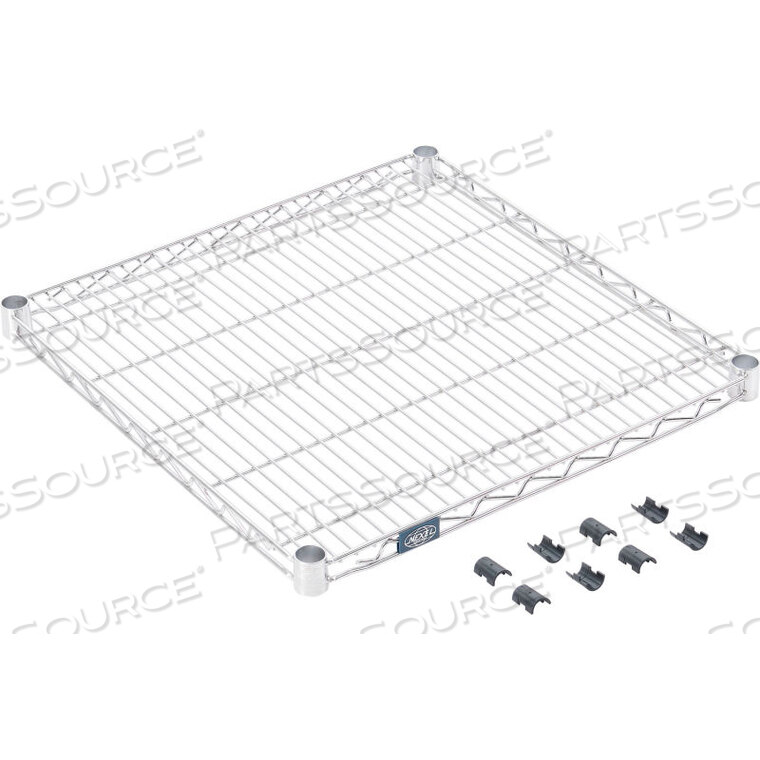 OEM#: S2424SСТАНДАРТНАЯ ПРОВОЛОЧНАЯ ПОЛКА, НЕРЖАВЕЮЩАЯ СТАЛЬ, 24 Ш X 24 Л от Precision Sourcing
