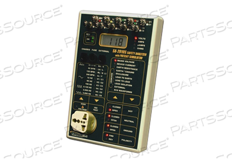 OEM#: SA-2010S-INTL10 АНАЛИЗАТОР БЕЗОПАСНОСТИ ОТВОДОВ ПАЦИЕНТА И СИМУЛЯТОРА от BC Group International, Inc. (BC Biomedical)