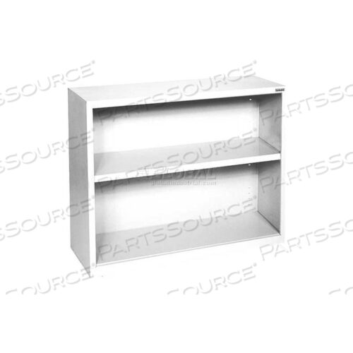 СТАЛЬНОЙ КНИЖНЫЙ ШКАФ 1 ПОЛКА 34-1/2Ш X 13Г X 30В-БЕЛЫЙ