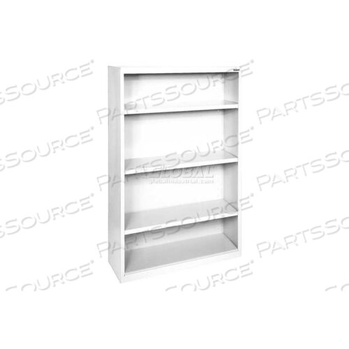 СТАЛЬНОЙ КНИЖНЫЙ ШКАФ 3 ПОЛКИ 36Ш X 18Г X 52В-БЕЛЫЙ