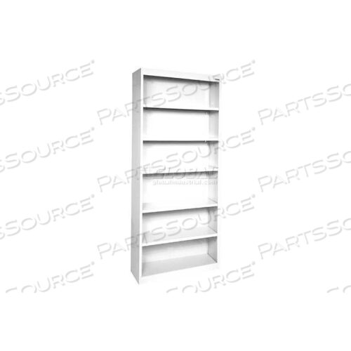 СТАЛЬНОЙ КНИЖНЫЙ ШКАФ 5 ПОЛОК 36Ш X 18Г X 84В-БЕЛЫЙ