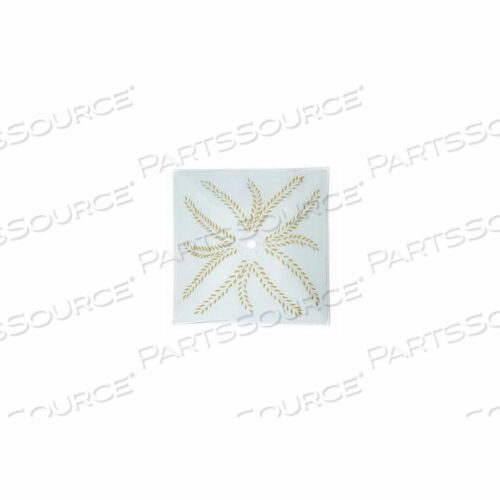 ГНУТОЕ СТЕКЛО - 13 ДЮЙМОВ, КВАДРАТНОЕ, БЕЛОЕ - ЗОЛОТОЕ