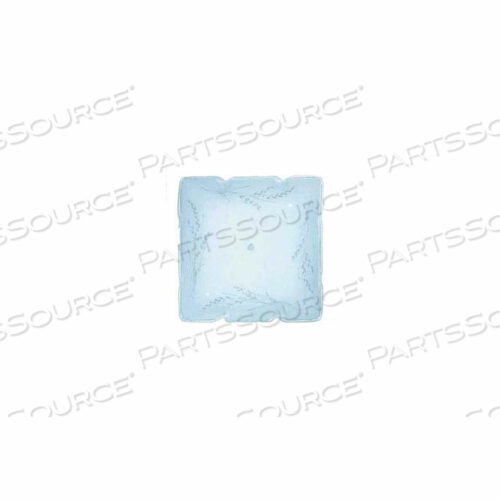 ГНУТОЕ СТЕКЛО - 12 ДЮЙМОВ, КВАДРАТНОЕ, БЕЛОЕ С РИФЛЕНЫМ КРАЕМ