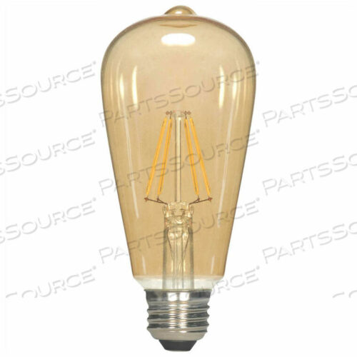 OEM#: S95796.5W ST19 FILAMENT LED MEDIUM BASE TRANSPARENT AMBER 2300K by Satco