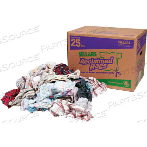 OEM#: 99207RECLAIMED RAGS - FLANNEL, 25 LBS. by Sellars Retail Dist Co