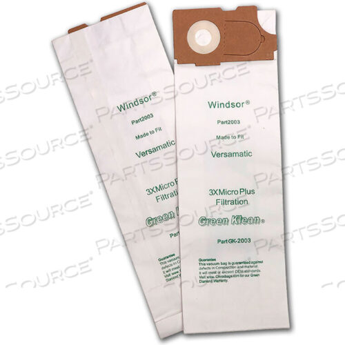 OEM#: GK-2003WINDSOR VERSAMATIC ТРЕХСЛОЙНЫЙ ВАКУУМНЫЙ МЕШОК, ТАКЖЕ ПОДХОДИТ ДЛЯ ALL STAR JAVELIN SERIES 14/18 от Kleen Green