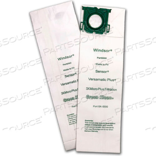 OEM#: GK-5300*TRIPLE S - PROSENSE VACUUM ТАК ЖЕ, КАК WINDSOR SENSOR СМЕННЫЕ ВАКУУМНЫЕ МЕШКИ - GK-5300 от Kleen Green