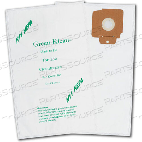 OEM#: GK-BREEZ HEPATORNADO CV30 & CV38 - H11 HEPA VACUUM BAG от Kleen Green