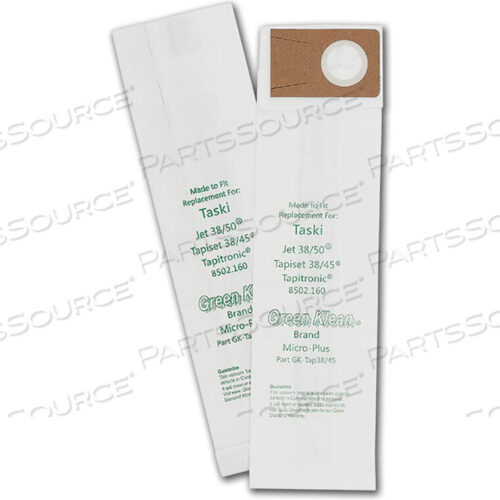 OEM#: GK-TAP38/45TASKI JET 38/50, TAPISET 38/45 и сменные вакуумные мешки TAPITRONIC от Kleen Green