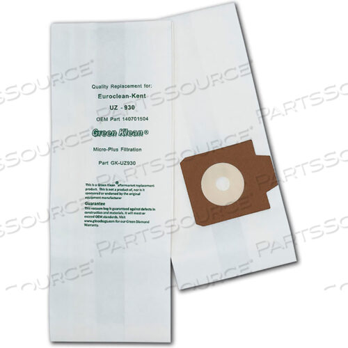 OEM#: GK-UZ930EUROCLEAN UZ930, UZ930S, GD930, DP9000, Z990, Z970, PULLMAN HOLT B600900 ВАКУУМНЫЕ ПАКЕТЫ от Kleen Green