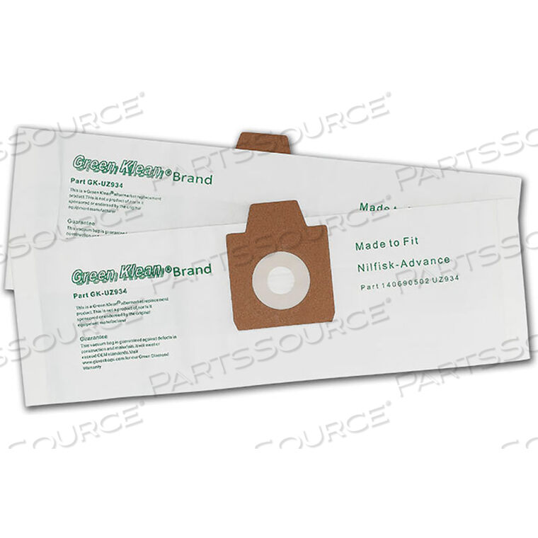 OEM#: GK-UZ934KENT/EUROCLEAN UZ934 ВАКУУМНАЯ СУМКА от Kleen Green