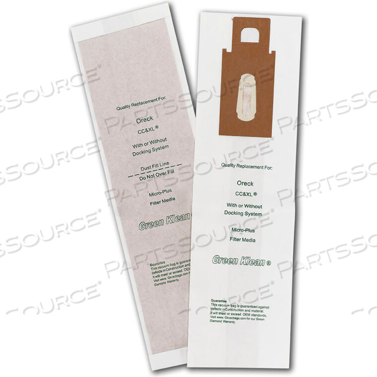 OEM#: XL & CCXL СТОЙКИ ТИПА CC И XL8000, 9000, 2000 СЕРИИ - MICRO-LINED от Kleen Green