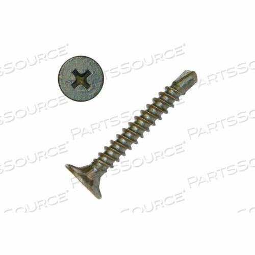 #8 X 1-1/4 ШУРУПЫ ДЛЯ ЦЕМЕНТНЫХ ПЛИТОВ С КЕРАМИЧЕСКИМ ПОКРЫТИЕМ - Шлиц-ЗВЕЗДООБРАЗНЫЙ - УПАКОВКА 833 ШТ.