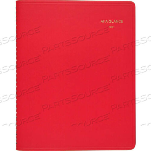 OEM#: 7025013ЕЖЕМЕСЯЧНАЯ КНИЖКА ДЛЯ ЗАПИСЕЙ В ПРОВОЛОЧНОМ ВИДЕ 5/16 X 9-1/2 X 11-3/8 КРАСНАЯ от At-A-Glance