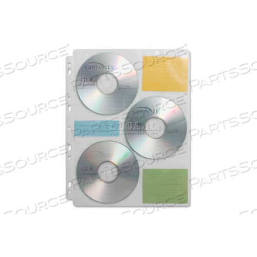 OEM#: 22297CD/DVD MEDIA BINDER REFILL, 25/PK, ПРОЗРАЧНЫЙ от Compucessory