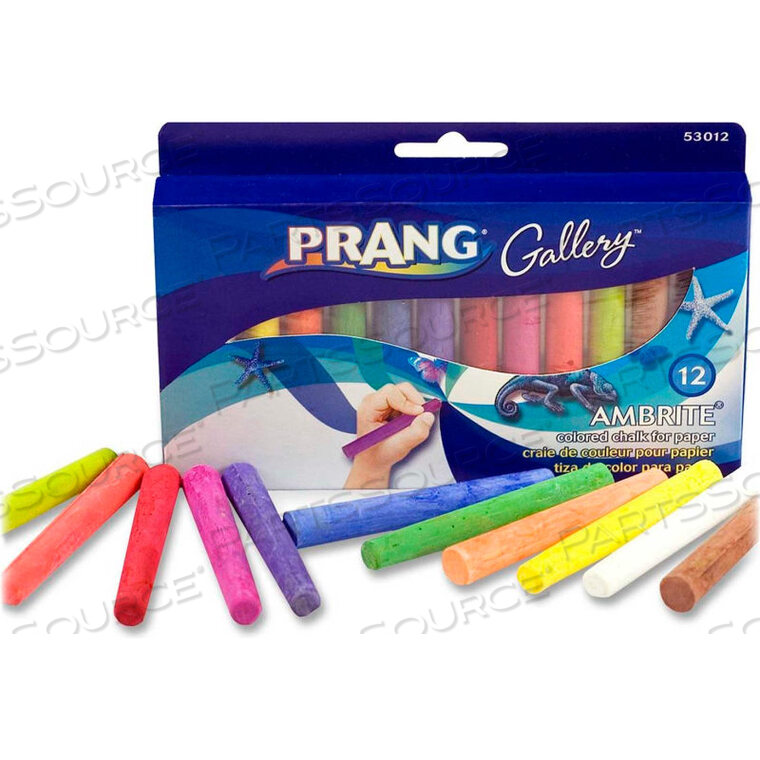 OEM#: 53012PRANG AMBRITE PAPER CHALK - ASSORTED, 12/BOX by Dixon Ticonderoga