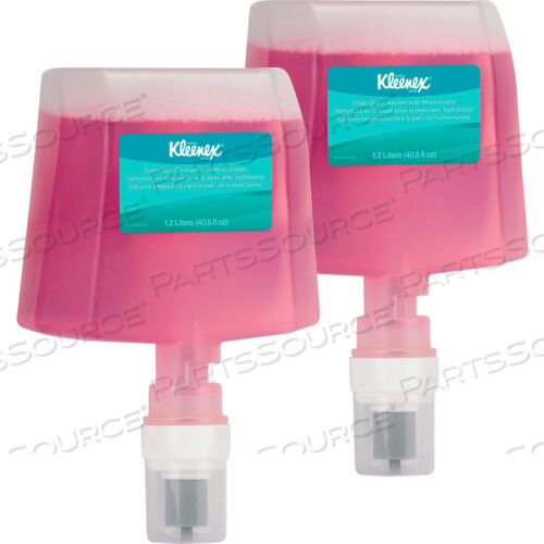 KLEENEX ПЕНКА ДЛЯ ОЧИЩЕНИЯ С УВЛАЖНЯЮЩИМИ ВЕЩЕСТВАМИ, ЦИТРУСОВЫЙ, СМЕННЫЙ БЛОК 1200 МЛ, 2 ШТ. В КОРОБКЕ