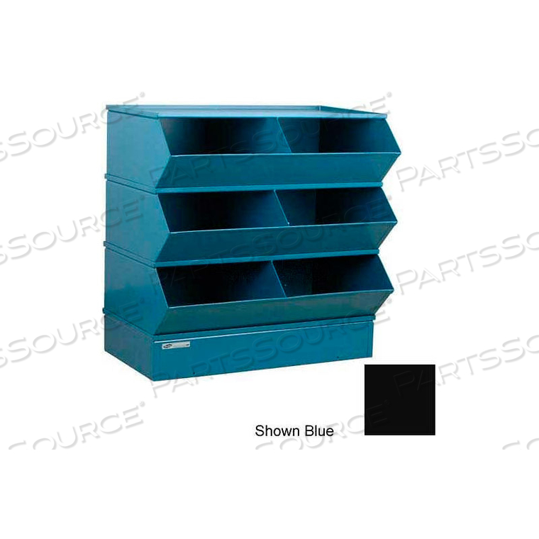 OEM#: 3-56SSBBKSTEEL HOPPER STACK BIN, 6-ОТСЕКЦИОННЫЙ СТАЛЬНОЙ СЕКЦИОННЫЙ БЛОК, 37Ш x 24Г x 33В, ЧЕРНЫЙ от Stackbin Corporation