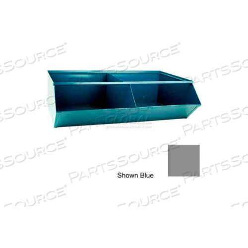 OEM#: 3-5SSGYSTEEL СЕКЦИОННЫЙ КОНТЕЙНЕР-ХОППЕР, 2 ОТСЕКА, 37Ш X 24Г X 11В, СЕРЫЙ от Stackbin Corporation