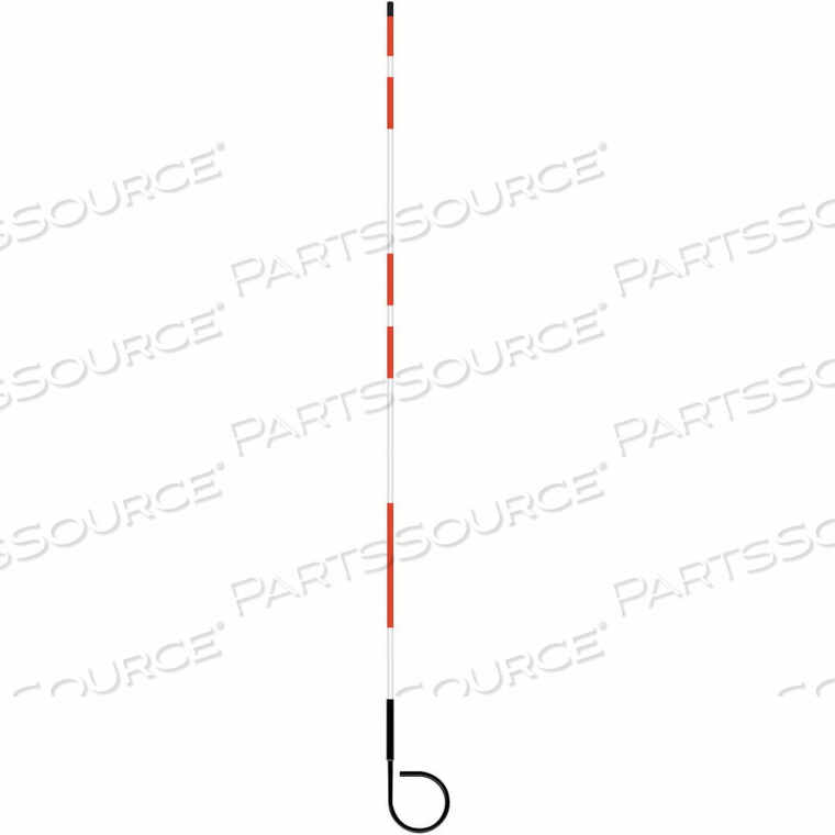 OEM#: 2673-00005ГИДРАНТ/МАРКЕР ДЛЯ КОММУНАЛЬНЫХ РАБОТ, ДЛИНА 5 С КРОНШТЕЙНОМ ДЛЯ МОНТАЖА В ПОРТУ, КРАСНЫЙ/БЕЛЫЙ от Tapco