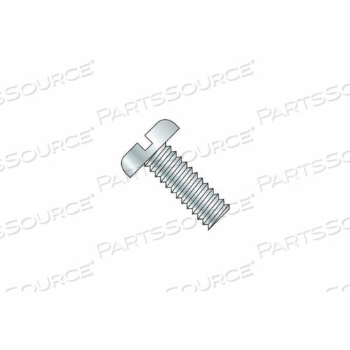 M6 X 1.0 X 16MM MACHINE SCREW - SLOTTED PAN HEAD - STEEL - ZINC - DIN 125B - PKG OF 100