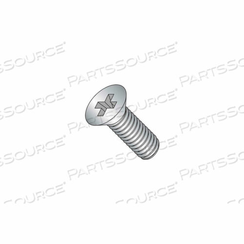 M5 X 0.8 X 25MM MACHINE SCREW - PHILLIPS FLAT HEAD - STEEL - ZINC - DIN 125B - PKG OF 100