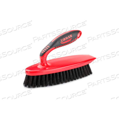 ЩЕТКА ДЛЯ ОЧИСТКИ С ЖЕЛЕЗНОЙ РУЧКОЙ - КРАСНАЯ