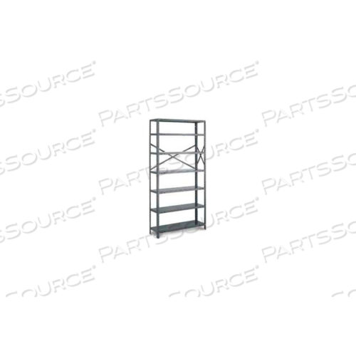 OEM#: OAT75-1236-7-DARK GRAYT-BOLT ОТКРЫТАЯ ДОПОЛНИТЕЛЬНАЯ КОМПОНЕНТНАЯ СТОЙКА, OAT75-1236-7, 36Ш X 12Г X 75В, 7 ПОЛОК, 20 GA., ТЕМНО-СЕРЫЙ от Tri-Boro Shelving