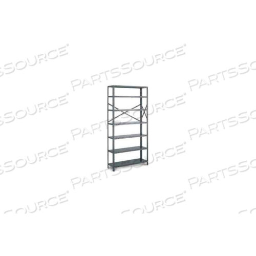 OEM#: OAT75-1236-8X-DARK GRAYT-BOLT ОТКРЫТАЯ ДОПОЛНИТЕЛЬНАЯ КОМПЛЕКТАЦИЯ, OAT75-1236-8X, 36Ш X 12Г X 75В, 8 ПОЛОСК, 18 GA., ТЕМНО-СЕРЫЙ от Tri-Boro Shelving