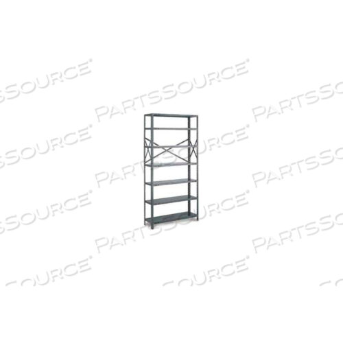 OEM#: OST75-1236-7-DARK GRAYT-BOLT OPEN STARTER, OST75-1236-7, 36Ш X 12Г X 75В, 7 ПОЛОК, 20 GA., ТЕМНО-СЕРЫЙ от Tri-Boro Shelving