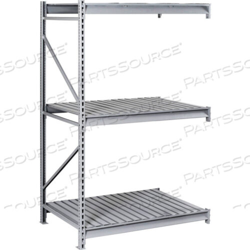 OEM#: BU-483684CA-LGYСТЕЛЛАЖ ДЛЯ ХРАНЕНИЯ ГРУЗОВ - 48 Ш X 36 Г X 84 В - ДОПОЛНИТЕЛЬНЫЙ - 3 УРОВНЯ ПОЛОК - СТАЛЬНАЯ НАСТЕНКА - СВЕТЛО-СЕРЫЙ от Tennsco Corp.