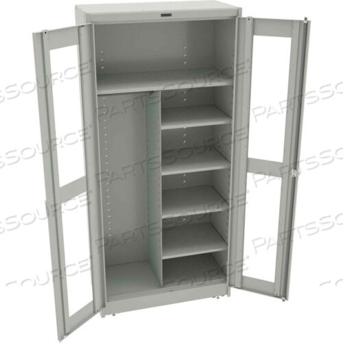 КОМБИНИРОВАННЫЙ ШКАФ C-THRU DELUXE - В РАЗОБРАННОМ ВИДЕ 36Ш X 18Г X 78В, СВЕТЛО-СЕРЫЙ