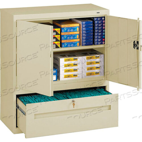 OEM#: DWR-4218-CPYКОМБИНИРОВАННЫЙ ШКАФ С ПОЛКАМИ И ЯЩИКАМИ - 36ШX18ДХ42В, 1 ЯЩИК, 2 ПОЛКИ, PUTTY от Tennsco Corp.