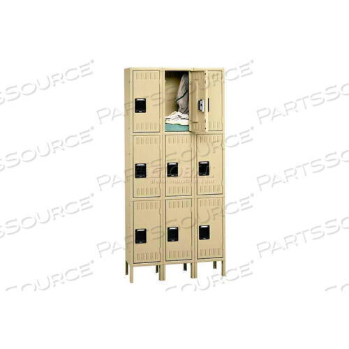 OEM#: TTS-121824-3-CPYТРЕХЪЯРУСНЫЙ 9-ДВЕРНЫЙ СТАЛЬНОЙ ШКАФЧИК С НОЖКАМИ, УТОПЛЕННАЯ РУЧКА, 12 ШТ. X 18 ДВЕРЕЙ 24 В, ШПАТЛЕВКА, СБОРКА Tennsco Corp.