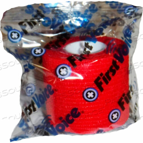 OEM#: TS-3188-4RFIRST VOICE 2 X 5 ЯРДОВ САМОКЛЕЯЩИЙСЯ БИНТ, БЕЗ ЛАТЕКСА, НАСТОЯЩИЙ КРАСНЫЙ, УПАКОВКА ИЗ 4 ШТ. от First Voice