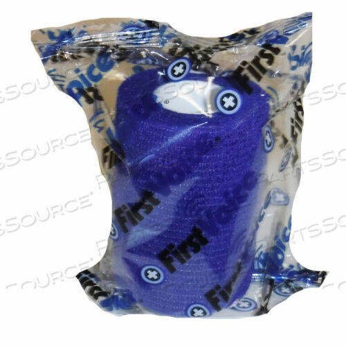 OEM#: TS-3189-8DBFIRST VOICE 3 X 5 YARDS SELF ADHESIVE BANDAGE, NON-LATEX, DARK BLUE, PACK OF 8 by First Voice