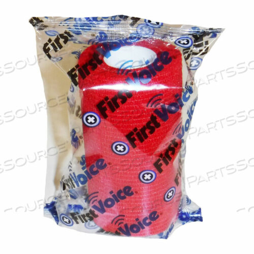 OEM#: TS-3190-RFIRST VOICE 4 X 5 YARDS САМОКЛЕЯЩИЙСЯ БИНТ, БЕЗ ЛАТЕКСА, НАСТОЯЩИЙ КРАСНЫЙ от First Voice