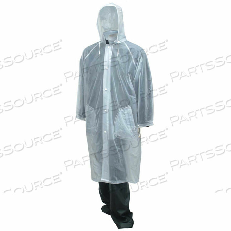OEM#: C61210.XSC61210 ПАЛЬТО TUFF-ENUFF, ПРОЗРАЧНОЕ, 48, СЪЕМНЫЙ КАПЮШОН, XS от Tingley Rubber