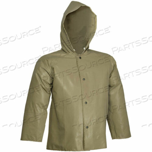 OEM#: J12148.2XJ12148 MAGNAPRENE HOODED JACKET, GREEN, INNER CUFFS, 2XL by Tingley Rubber
