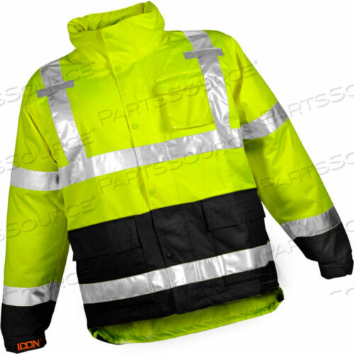 КУРТКА ICON J24122, ФЛУОРЕСЦЕНТНЫЙ ЖЕЛТЫЙ/ЗЕЛЕНЫЙ/ЧЕРНЫЙ, XL