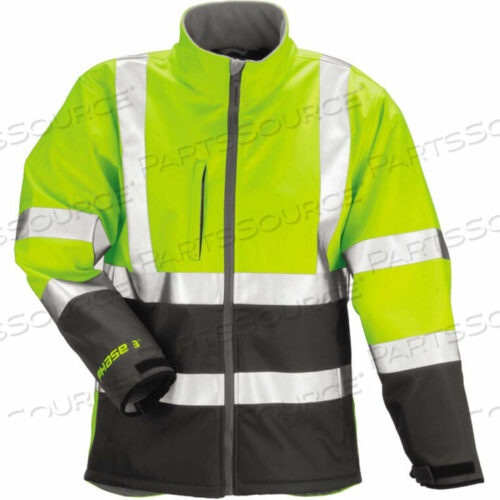 OEM#: J25022.LGJ25022 PHASE 3 SOFT SHELL JACKET, FLUORESCENT YELLOW/GREEN/CHARCOAL GRAY, LARGE by Tingley Rubber
