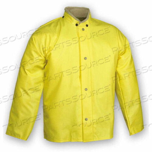 OEM#: J31207.MDJ31207 WEBDRI STORM FLY FRONT JACKET, YELLOW, HOOD SNAPS, MEDIUM by Tingley Rubber