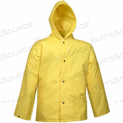 OEM#: J56107.XLJ56107 DURASCRIM STORM FLY FRONT HOODED JACKET, YELLOW, XL by Tingley Rubber