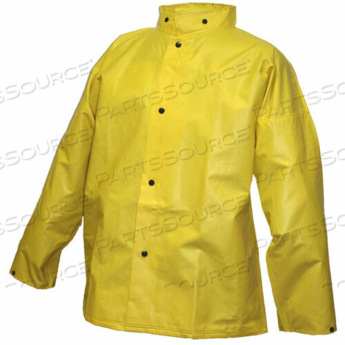 OEM#: J56207.XLJ56207 DURASCRIM STORM FLY FRONT JACKET, YELLOW, HOOD SNAPS, XL by Tingley Rubber