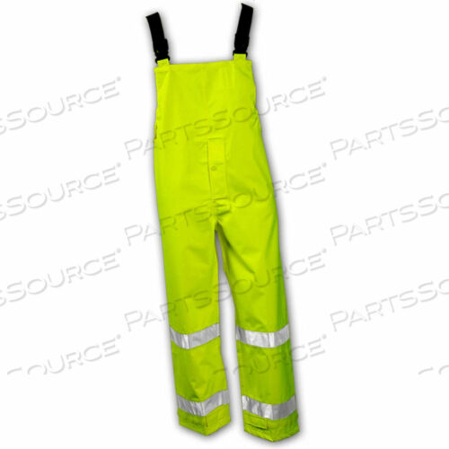 O24122 ICON SNAP FLY FRONT OVERALL, FLUORESCENT LIME, 3XL