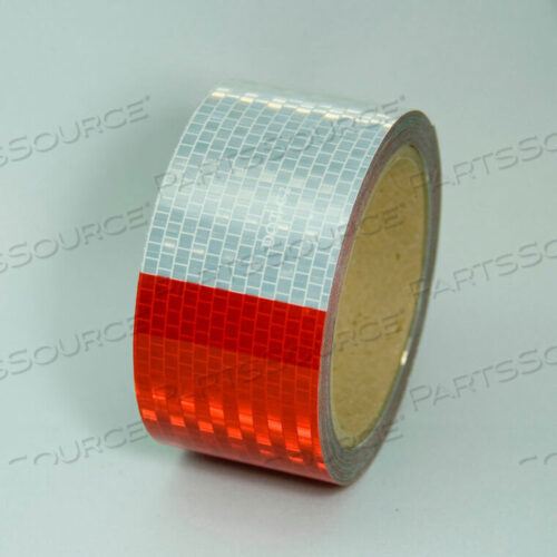 OEM#: V57203SRCONSPICUITY DOT-C2 REFLECTIVE TAPE, RED/WHITE, 2W X 30L ROLL by Incom Manufacturing