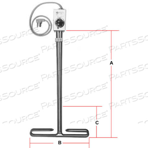 OEM#: TAT40006НАГРЕВАТЕЛЬ ДЛЯ ПОГРУЖНОГО БАКА, 4000 Вт 240 В 316 НЕРЖАВЕЮЩАЯ СТАЛЬ от Tempco