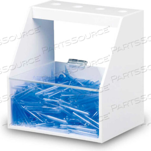 РАБОЧАЯ СТАНЦИЯ ИЗ БЕЛОГО ПВХ И АКРИЛА С ОДНОЙ ПИПЕТКОЙ, 9 Ш X 7 Г X 10 В